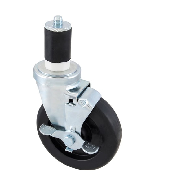 Caster, Stem(5"Od, W/Brake Black